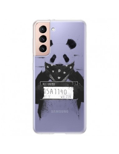 Coque Samsung Galaxy S21 Plus 5G Bad Panda Transparente - Balazs Solti