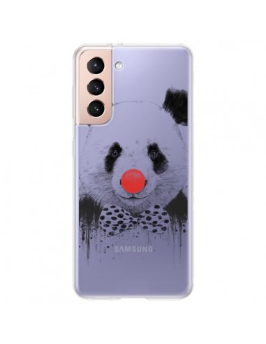 Coque Samsung Galaxy S21 Plus 5G Clown Panda Transparente - Balazs Solti