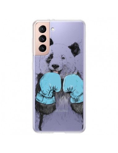 Coque Samsung Galaxy S21 Plus 5G Winner Panda Gagnant Transparente - Balazs Solti