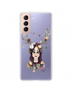 Coque Samsung Galaxy S21 Plus 5G Christmas Girl Femme...
