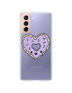 Coque Samsung Galaxy S21 Plus 5G Donuts Heart Coeur...