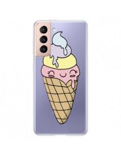 Coque Samsung Galaxy S21 Plus 5G Ice Cream Glace Summer...