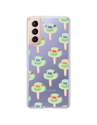 Coque Samsung Galaxy S21 Plus 5G Tortues Ninja Tortle Transparente - Claudia Ramos