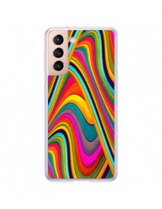 Coque Samsung Galaxy S21 Plus 5G Acid Vagues - Danny Ivan