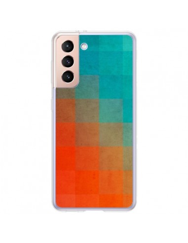 Coque Samsung Galaxy S21 Plus 5G Beach Pixel Surface - Danny Ivan