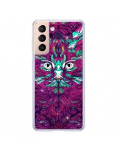 Coque Samsung Galaxy S21 Plus 5G Space Cat Chat espace -...