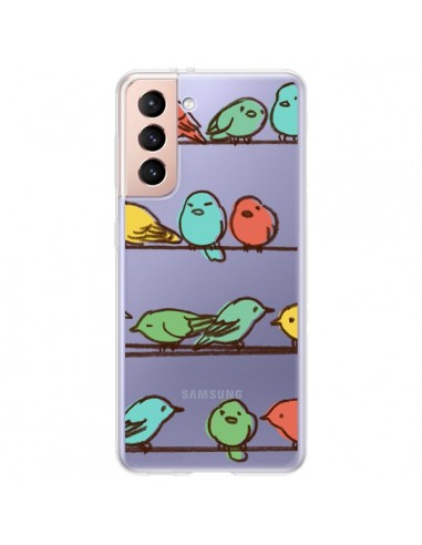 Coque Samsung Galaxy S21 Plus 5G Oiseaux Birds Transparente - Eric Fan