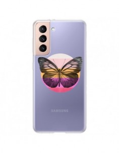 Coque Samsung Galaxy S21 Plus 5G Papillon Butterfly...