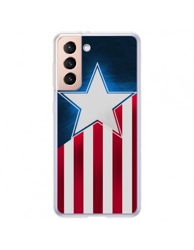 Coque Samsung Galaxy S21 Plus 5G Captain America - Eleaxart