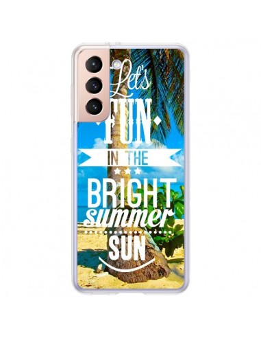 Coque Samsung Galaxy S21 Plus 5G Fun Summer Sun Été - Eleaxart