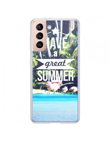 Coque Samsung Galaxy S21 Plus 5G Have a Great Summer Été - Eleaxart