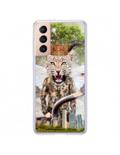 Coque Samsung Galaxy S21 Plus 5G Hear Me Roar Leopard -...