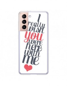 Coque Samsung Galaxy S21 Plus 5G Here with me - Eleaxart