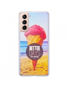 Coque Samsung Galaxy S21 Plus 5G Glace Ice Cream Été -...