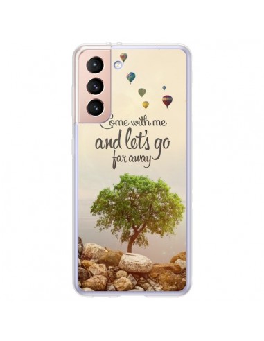 Coque Samsung Galaxy S21 Plus 5G Let's Go Far Away Ballons - Eleaxart