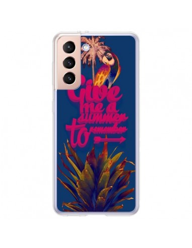 Coque Samsung Galaxy S21 Plus 5G Give me a summer to remember souvenir paysage - Eleaxart