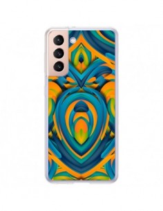 Coque Samsung Galaxy S21 Plus 5G Cross Heart Azteque...