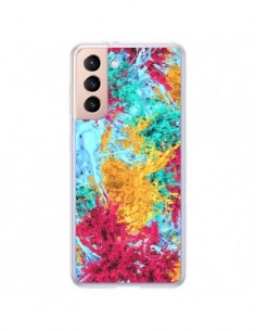 Coque Samsung Galaxy S21 Plus 5G Splashes Peintures -...