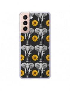 Coque Samsung Galaxy S21 Plus 5G Elephant Tournesol -...