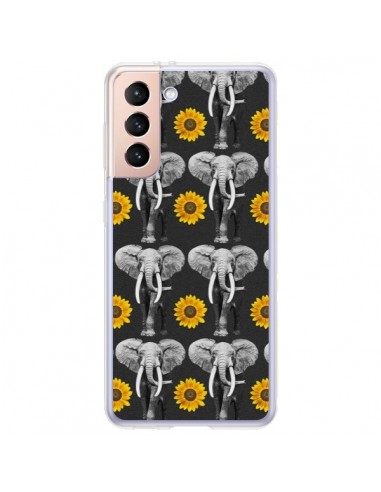 Coque Samsung Galaxy S21 Plus 5G Elephant Tournesol - Eleaxart