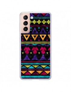Coque Samsung Galaxy S21 Plus 5G Triangles Pattern...