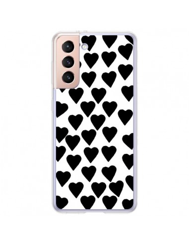 Coque Samsung Galaxy S21 Plus 5G Coeur Noir - Project M