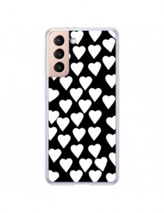 Coque Samsung Galaxy S21 Plus 5G Coeur Blanc - Project M
