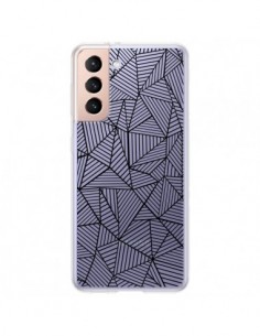 Coque Samsung Galaxy S21 Plus 5G Lignes Grilles Triangles...