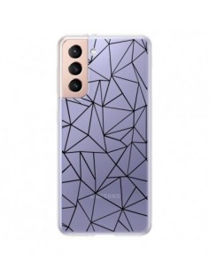 Coque Samsung Galaxy S21 Plus 5G Lignes Triangles Grid...