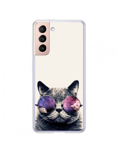 Coque Samsung Galaxy S21 Plus 5G Chat à lunettes - Gusto NYC
