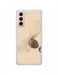 Coque Samsung Galaxy S21 Plus 5G Key to my heart Clef...
