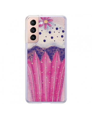 Coque Samsung Galaxy S21 Plus 5G Cupcake Rose - Irene Sneddon