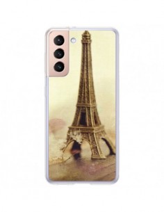 Coque Samsung Galaxy S21 Plus 5G Tour Eiffel Vintage -...