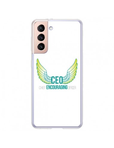 Coque Samsung Galaxy S21 Plus 5G CEO Chief Encouraging Officer Vert - Shop Gasoline