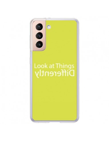 Coque Samsung Galaxy S21 Plus 5G Look at Different Things Yellow - Shop Gasoline