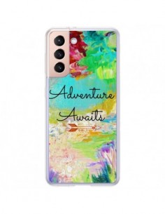 Coque Samsung Galaxy S21 Plus 5G Adventure Awaits Fleurs...