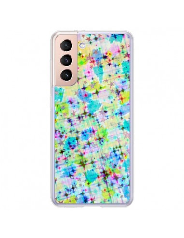 Coque Samsung Galaxy S21 Plus 5G Stars Etoiles Bleues - Ebi Emporium