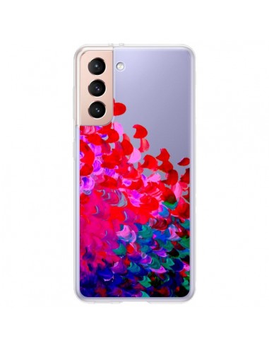 Coque Samsung Galaxy S21 Plus 5G Creation in Color Pink Rose Transparente - Ebi Emporium