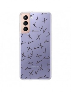 Coque Samsung Galaxy S21 Plus 5G Cross Croix Check...