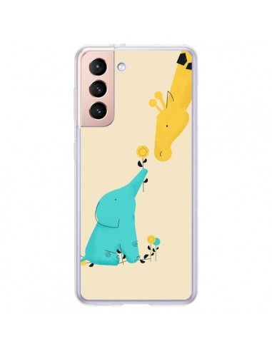 Coque Samsung Galaxy S21 Plus 5G Elephant Bebe Girafe - Jay Fleck
