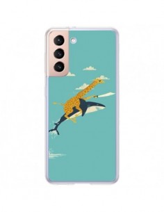 Coque Samsung Galaxy S21 Plus 5G Girafe Epee Requin...