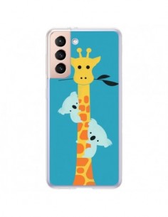 Coque Samsung Galaxy S21 Plus 5G Koala Girafe Arbre - Jay...