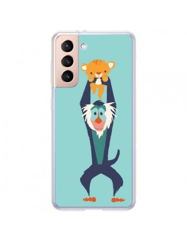 Coque Samsung Galaxy S21 Plus 5G Futur Roi Lion King Rafiki - Jay Fleck