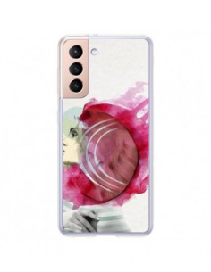 Coque Samsung Galaxy S21 Plus 5G Bright Pink Femme -...