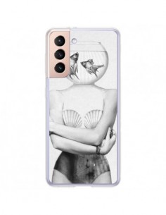 Coque Samsung Galaxy S21 Plus 5G Femme Poissons - Jenny...
