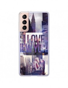 Coque Samsung Galaxy S21 Plus 5G I love New Yorck City...