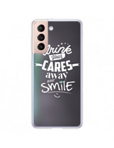 Coque Samsung Galaxy S21 Plus 5G Drink Gris - Javier...