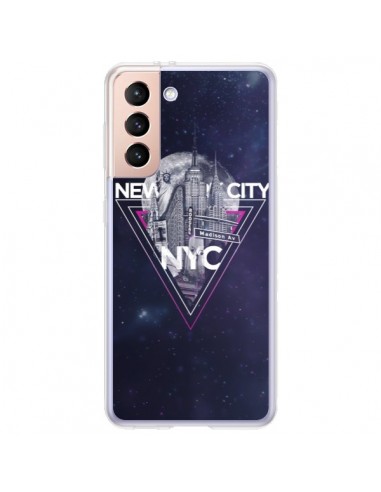 Coque Samsung Galaxy S21 Plus 5G New York City Triangle Rose - Javier Martinez
