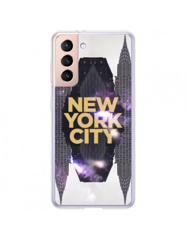 Coque Samsung Galaxy S21 Plus 5G New York City Orange - Javier Martinez