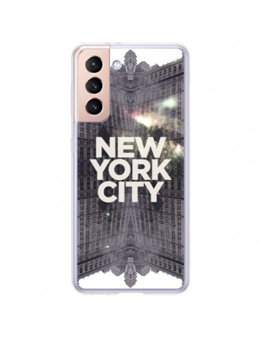 Coque Samsung Galaxy S21 Plus 5G New York City Gris - Javier Martinez